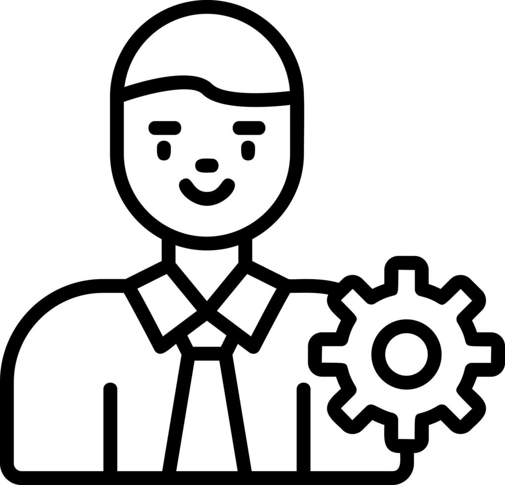 Engineer Vector Icon Design