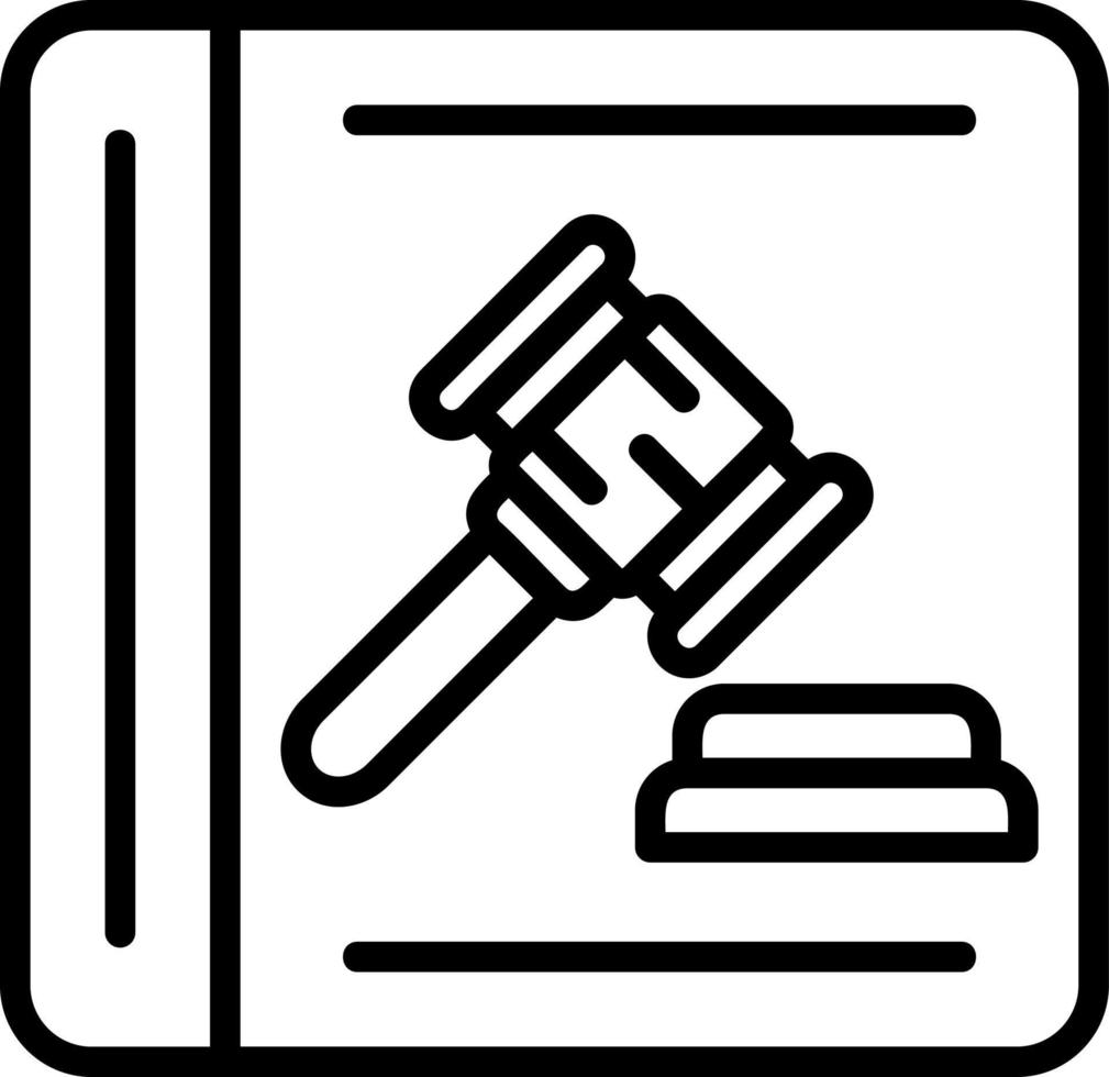 Law Book Vector Icon Design