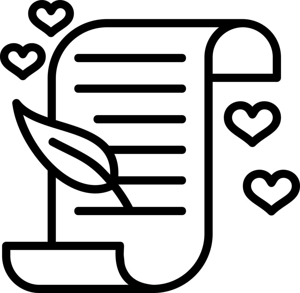 Poem Vector Icon Design
