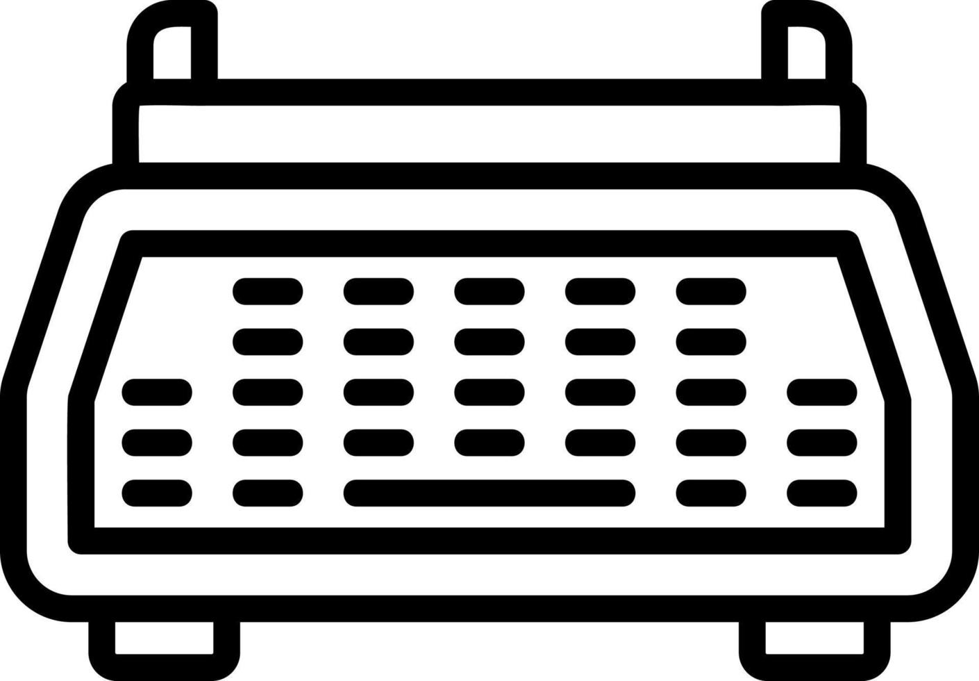 Typewriter Vector Icon Design