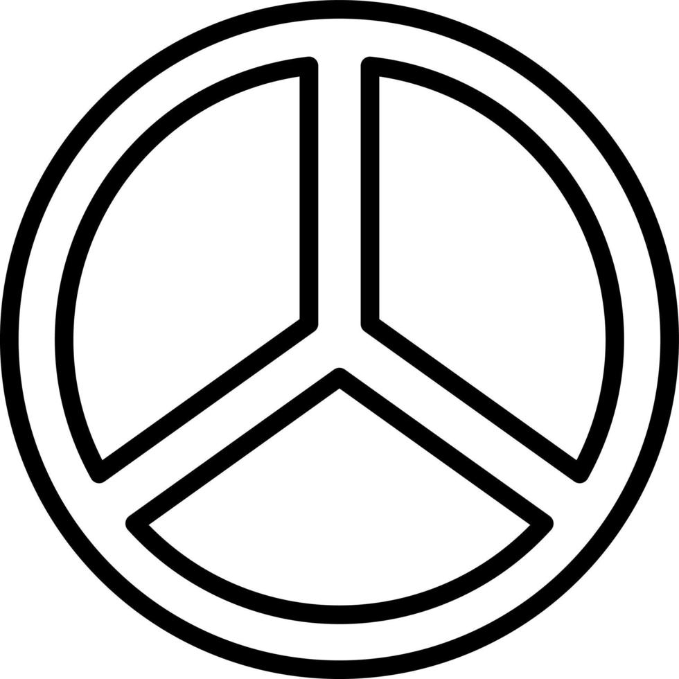 Peace Symbol Vector Icon Design