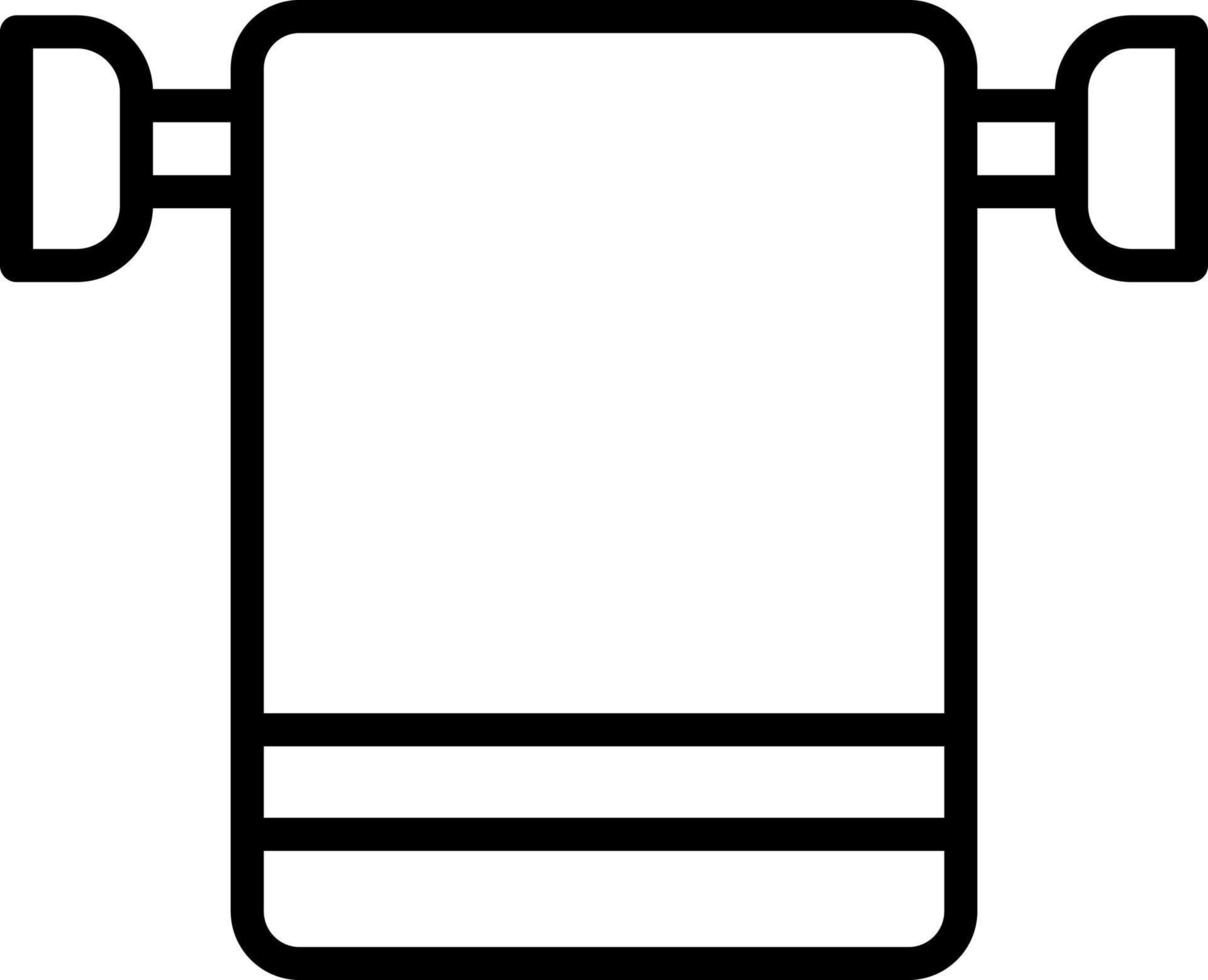 Towel Rack Vector Icon Design