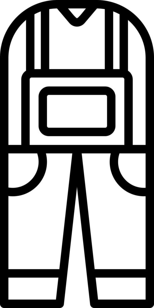 Coverall Vector Icon Design