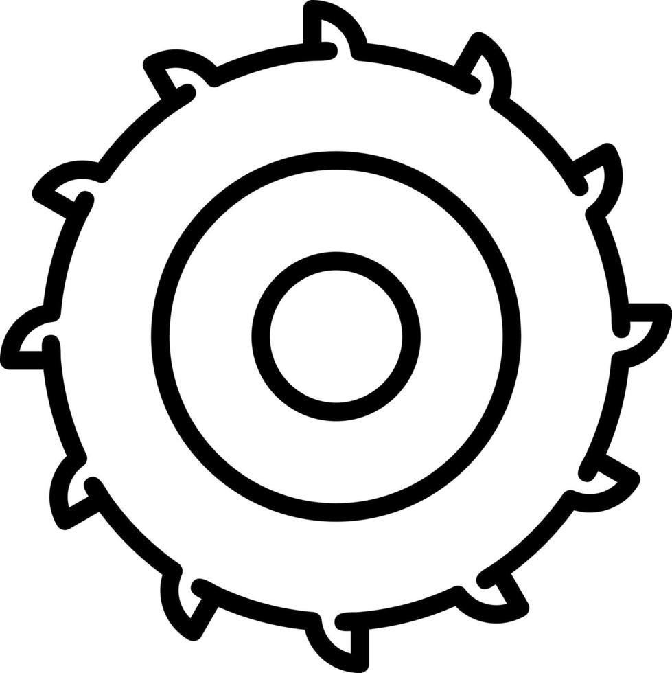 Circular Saw Vector Icon Design