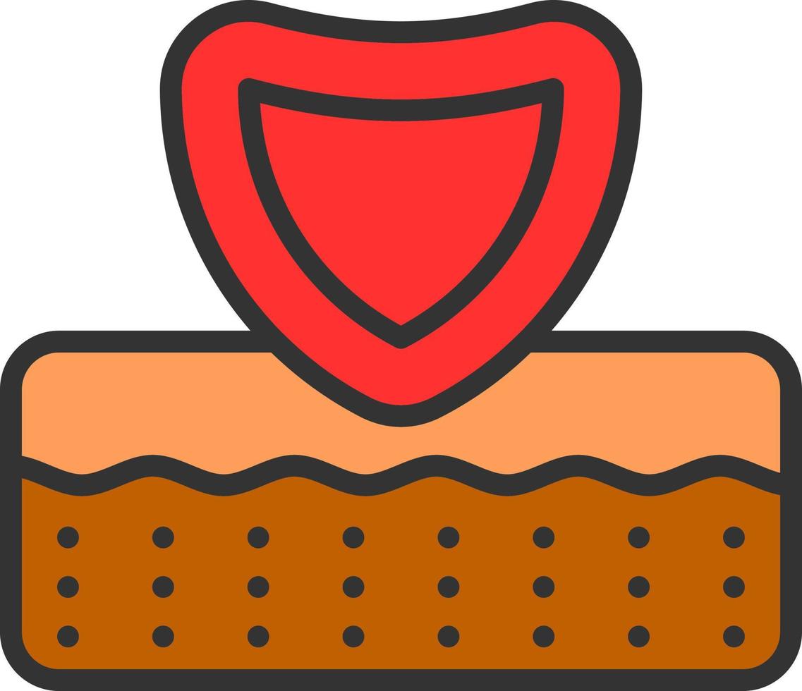 diseño de icono de vector de protección de piel