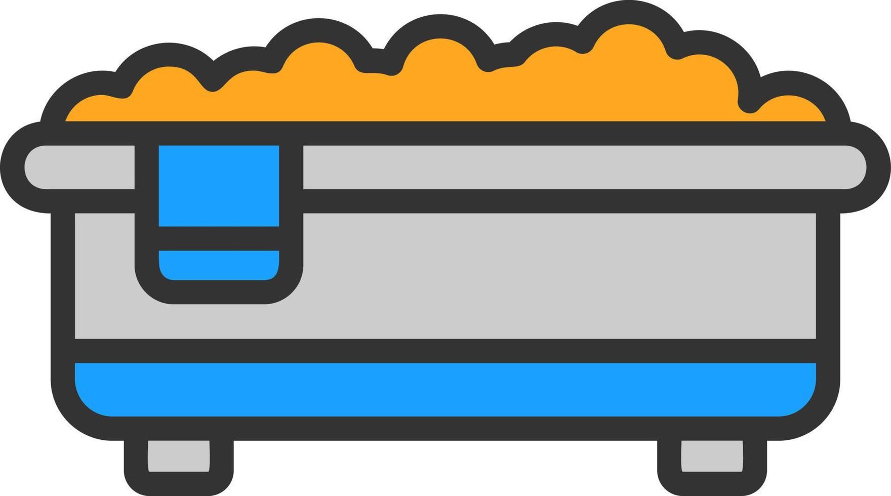 Bath Tub Vector Icon Design