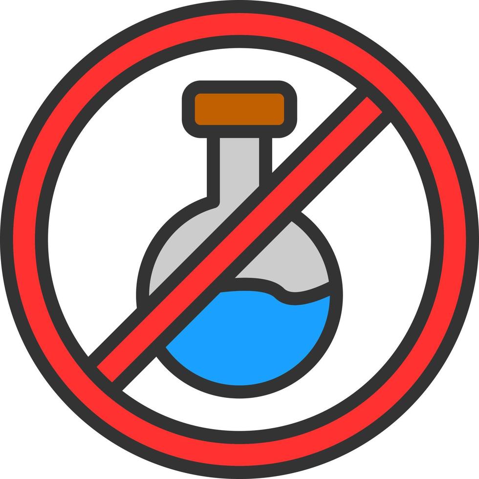 No Chemical Vector Icon Design