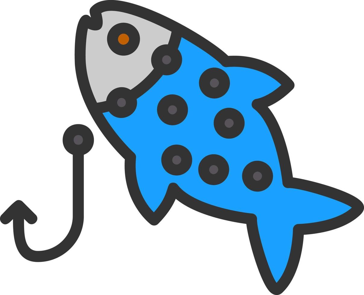 Fishin Vector Icon Design