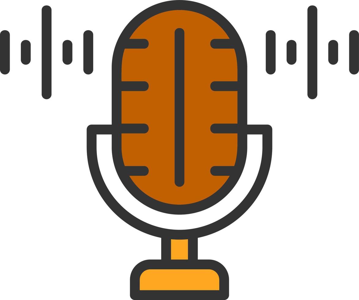 Voice Recorder Vector Icon Design