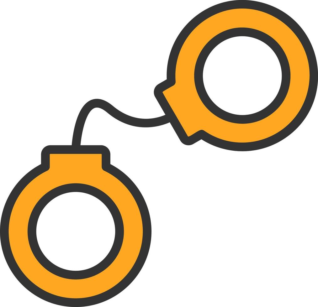 Handcuffs Vector Icon Design