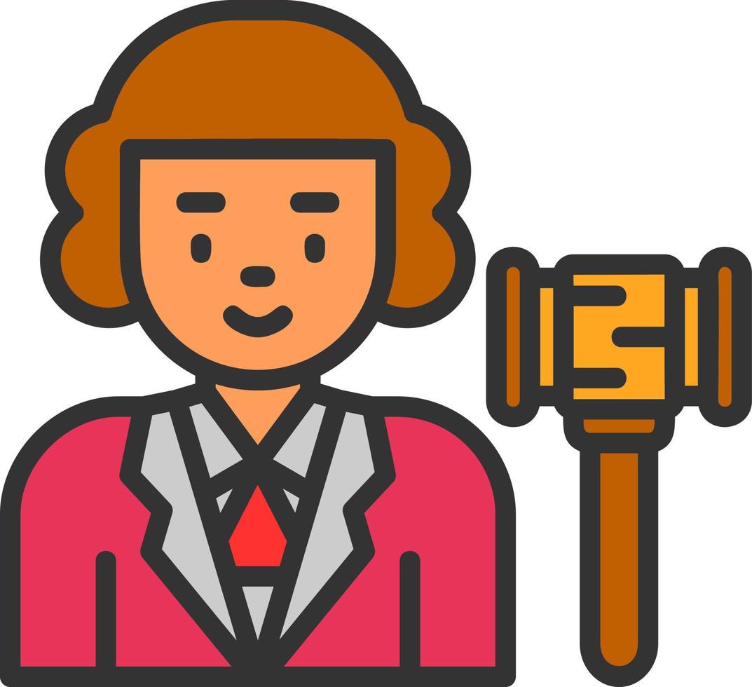 Judge Vector Icon Design