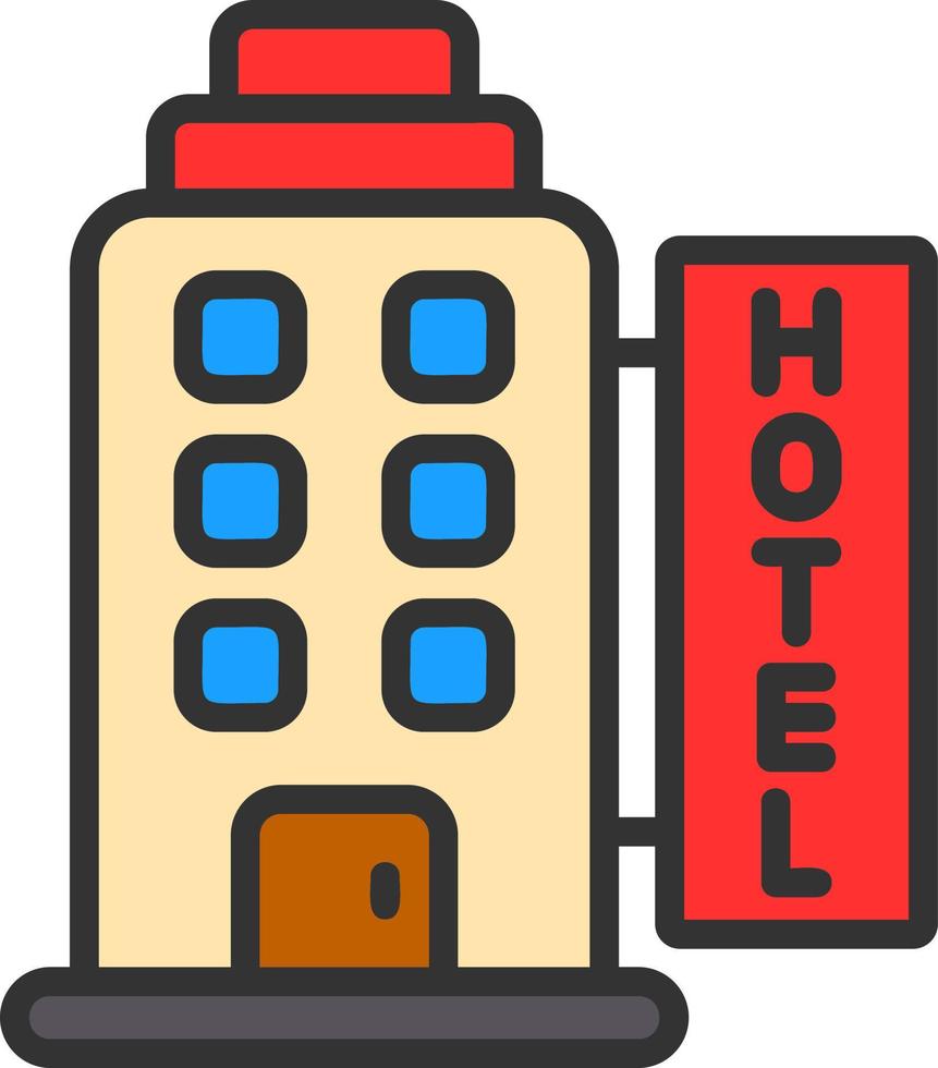 Hotel Vector Icon Design