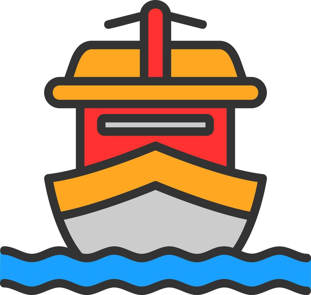 Yatch Vector Icon Design