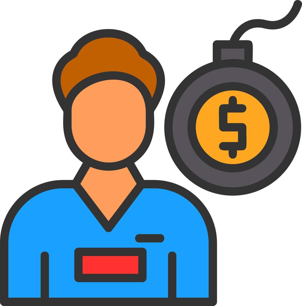 Debt Vector Icon Design