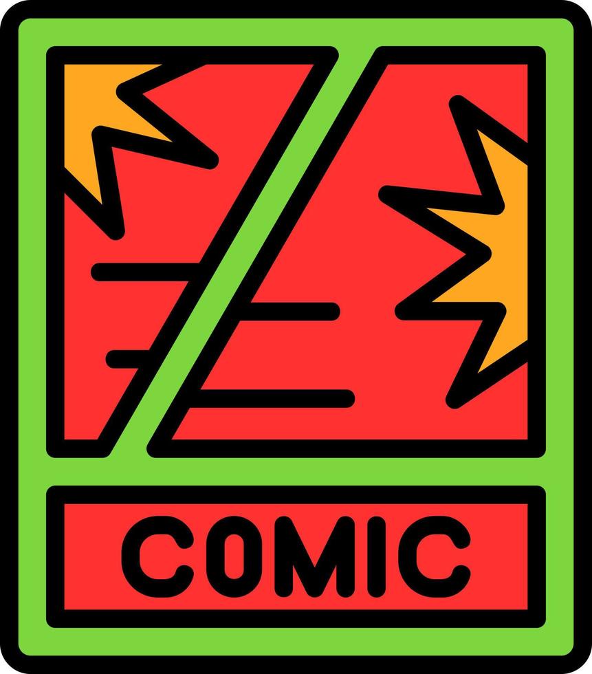 Comic Book Vector Icon Design