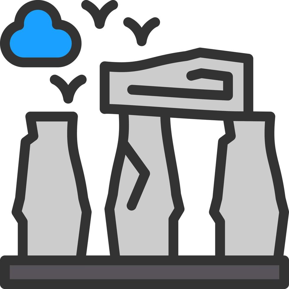 diseño de icono de vector de stonehenge