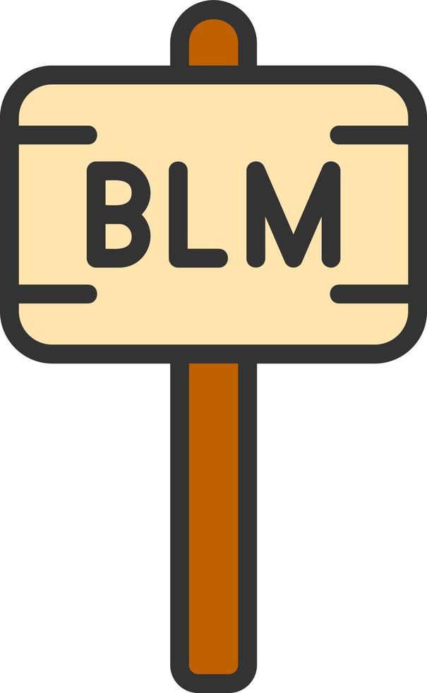 Black Lives Matter Vector Icon Design