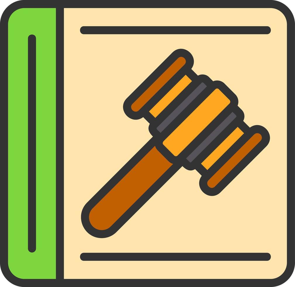 Law In Order Vector Icon Design