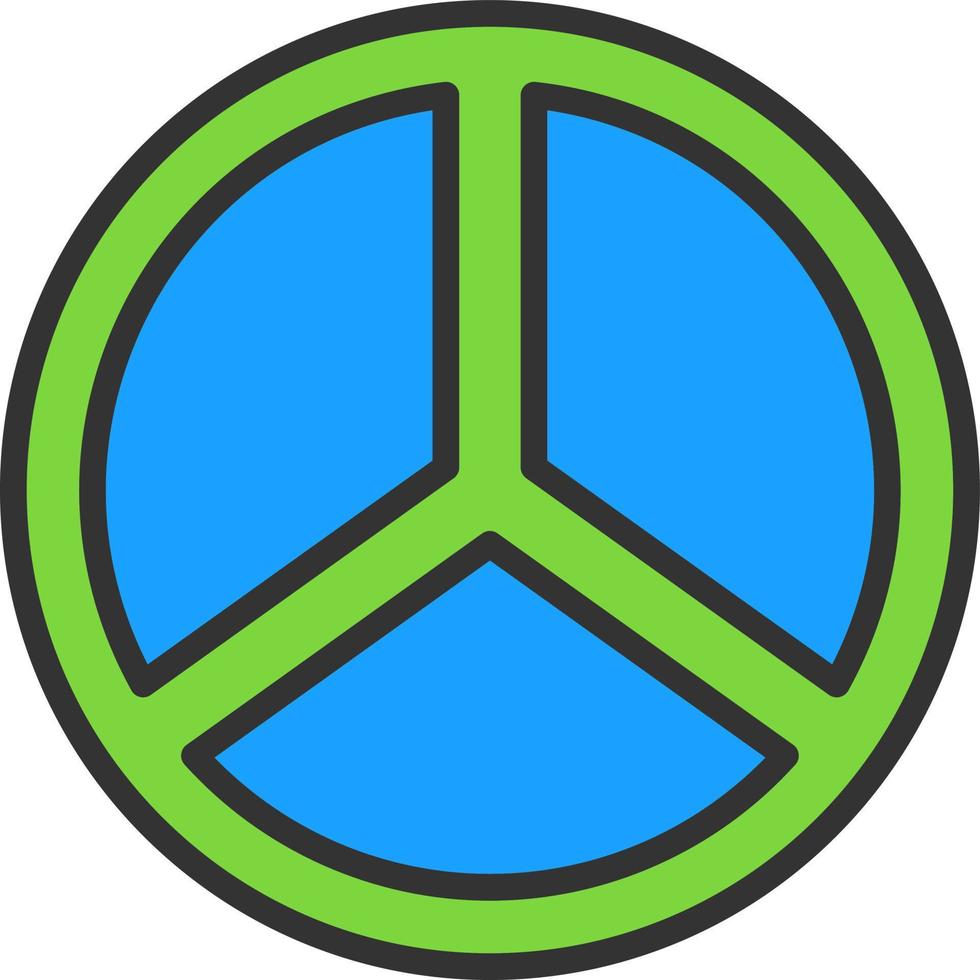 Peace Symbol Vector Icon Design