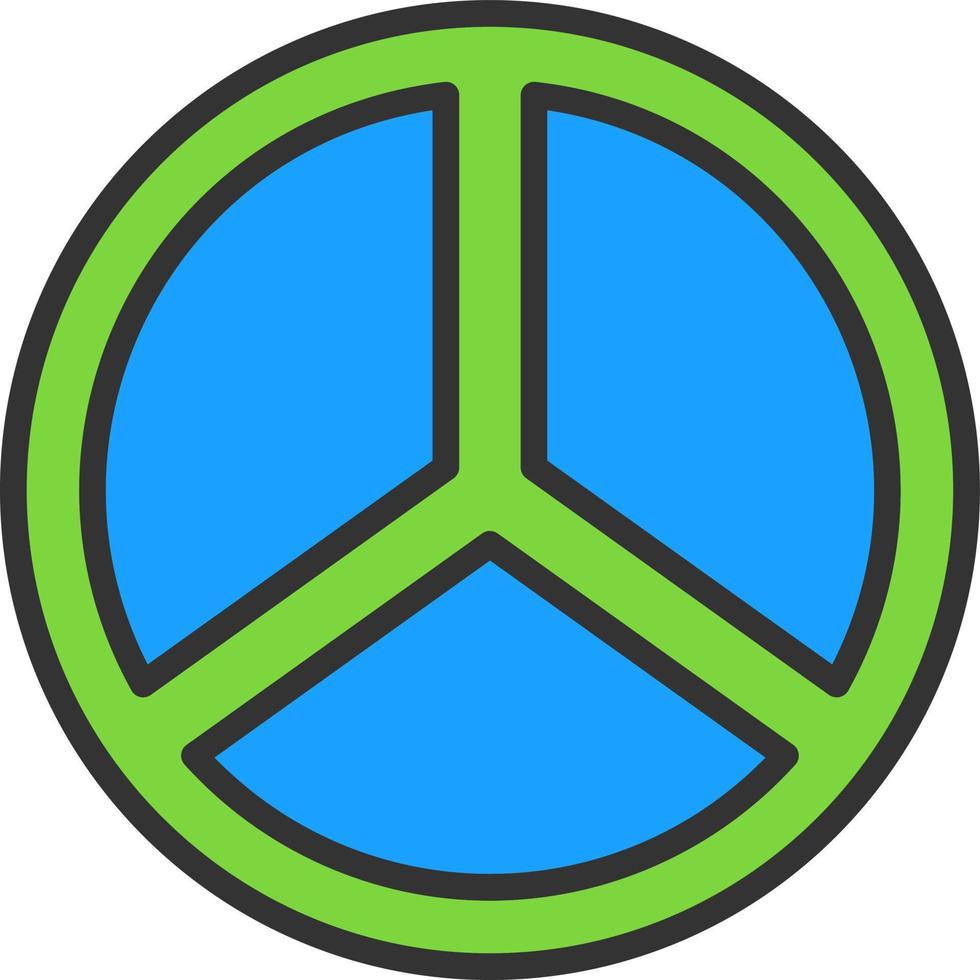 diseño de icono de vector de símbolo de paz