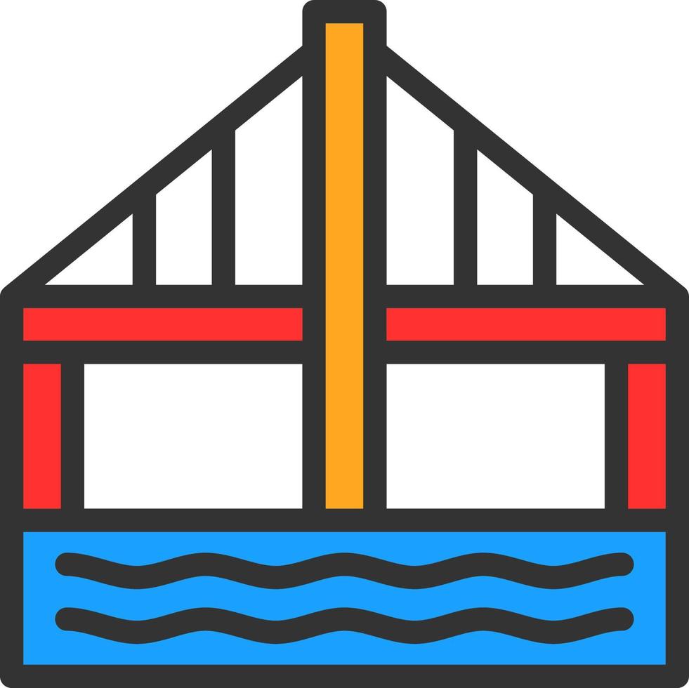 diseño de icono de vector de puente