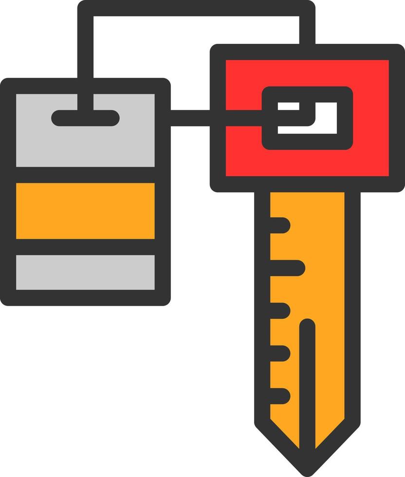 diseño de icono de vector de llave de habitación