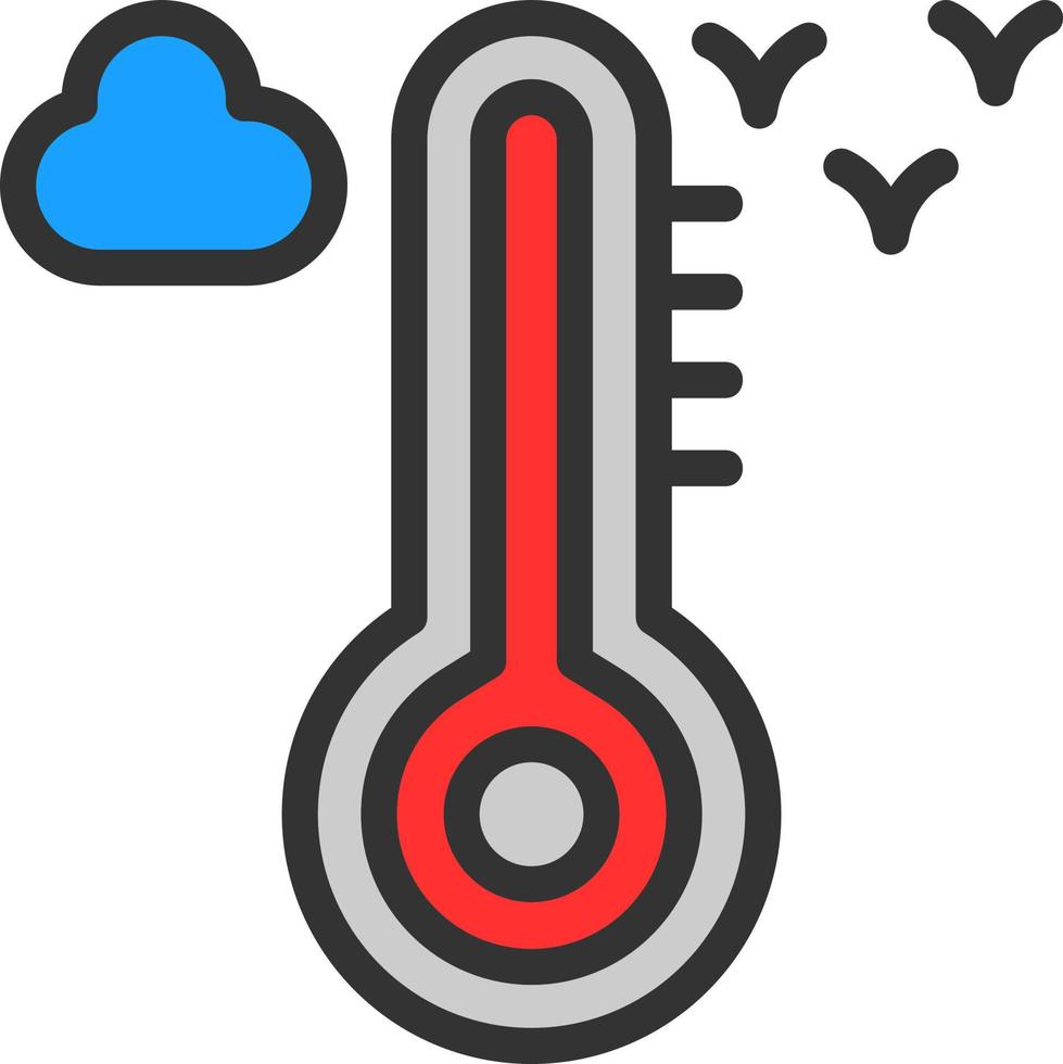 diseño de icono de vector de temperatura