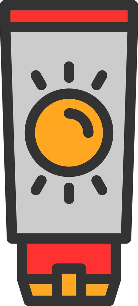 Sunblock Vector Icon Design
