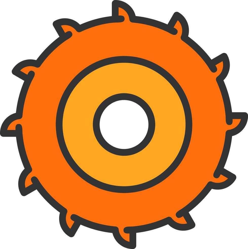 Circular Saw Vector Icon Design