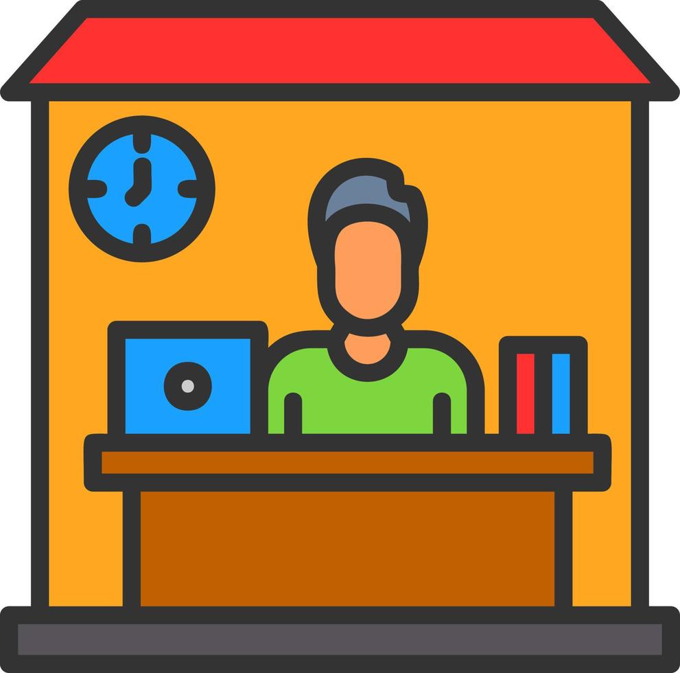 Home Office Vector Icon Design