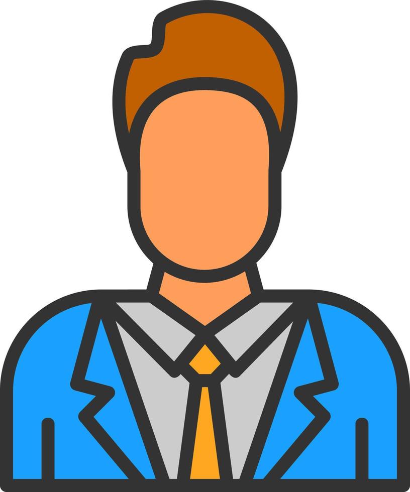 diseño de icono de vector de hombre de negocios