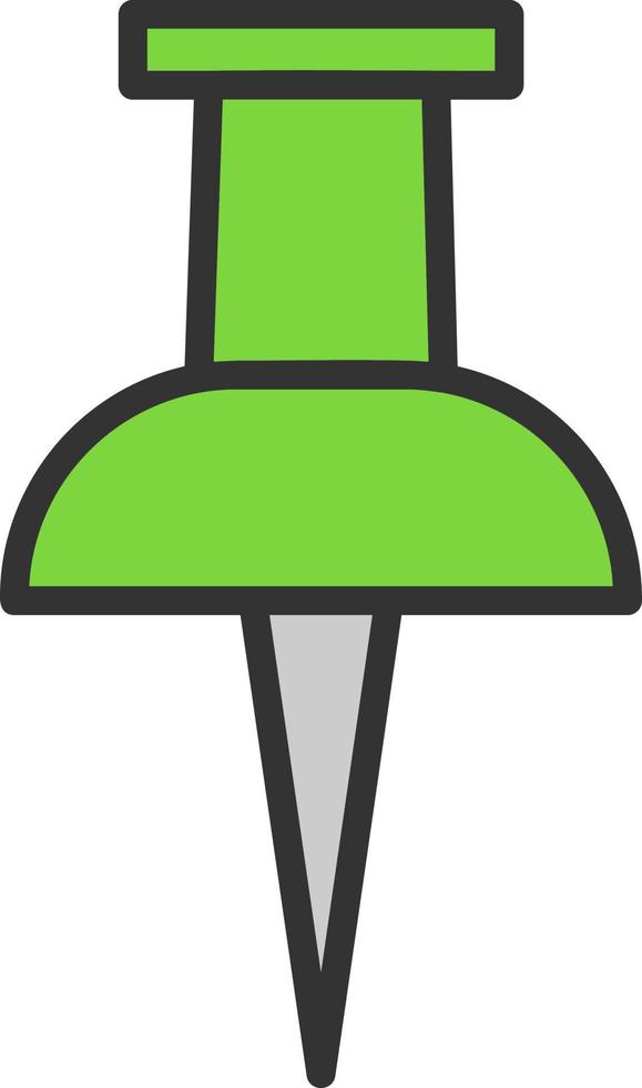Push Pin Vector Icon Design
