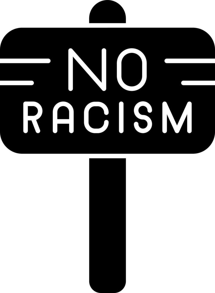No Racism Vector Icon Design