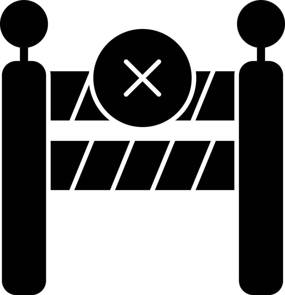 Barrier Vector Icon Design