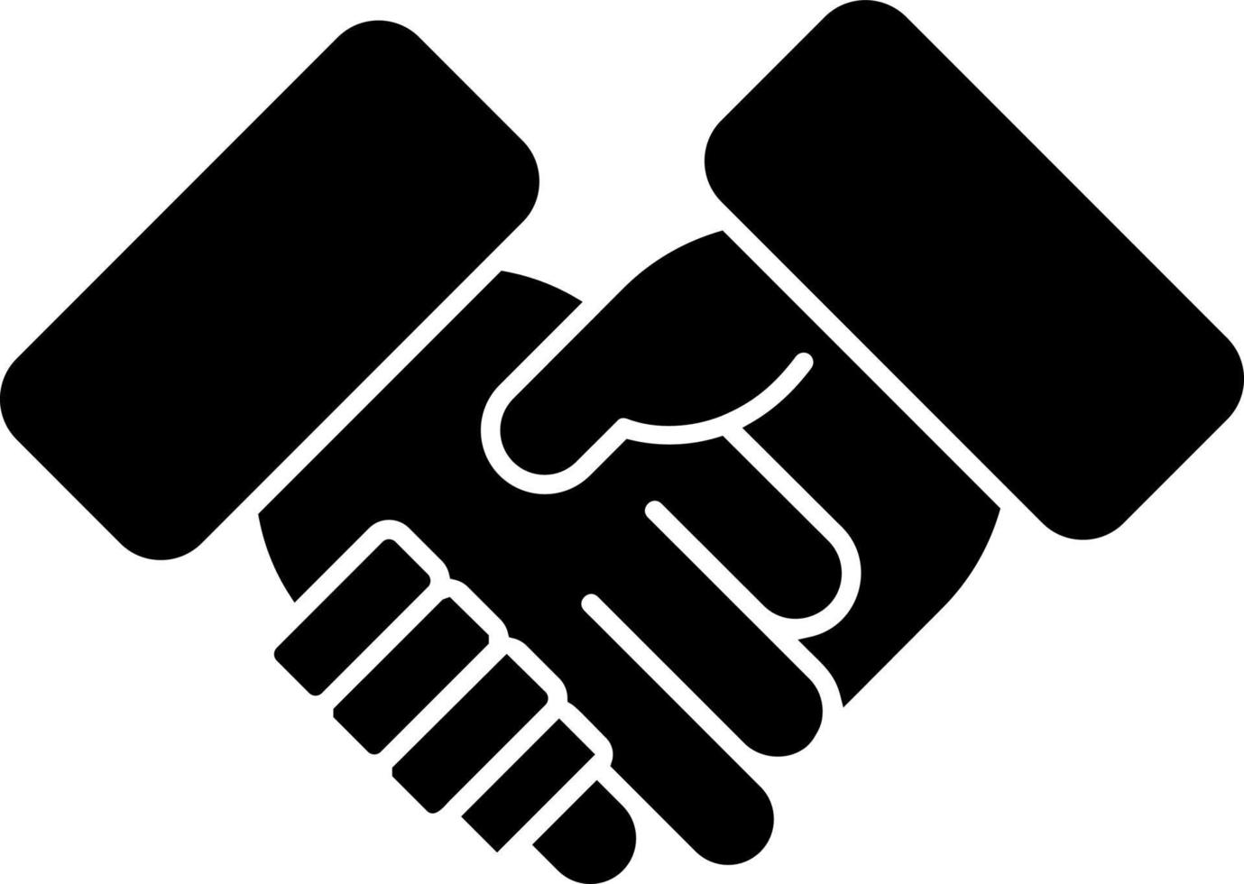 Shaking Hands Vector Icon Design