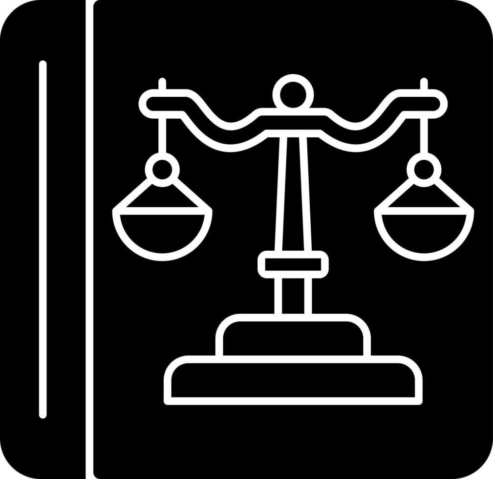 Law Book Vector Icon Design