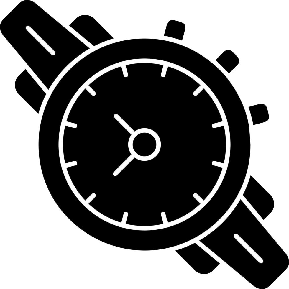 diseño de icono de vector de reloj de pulsera