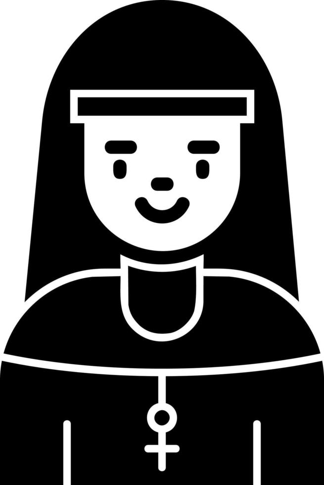 Nun Vector Icon Design