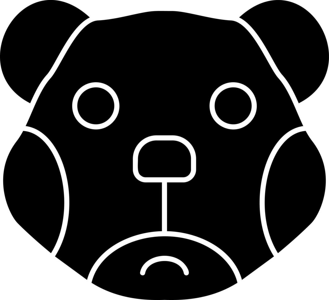 diseño de icono de vector de oso