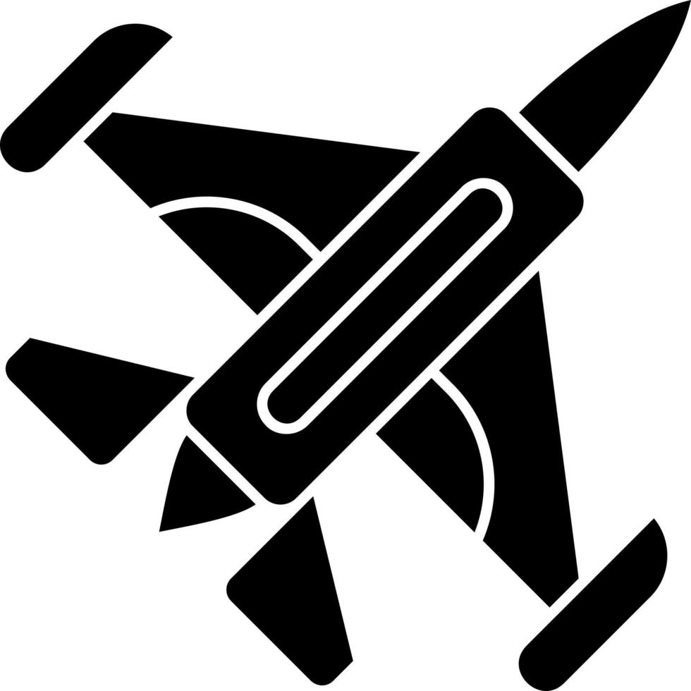 Jet Plane Vector Icon Design