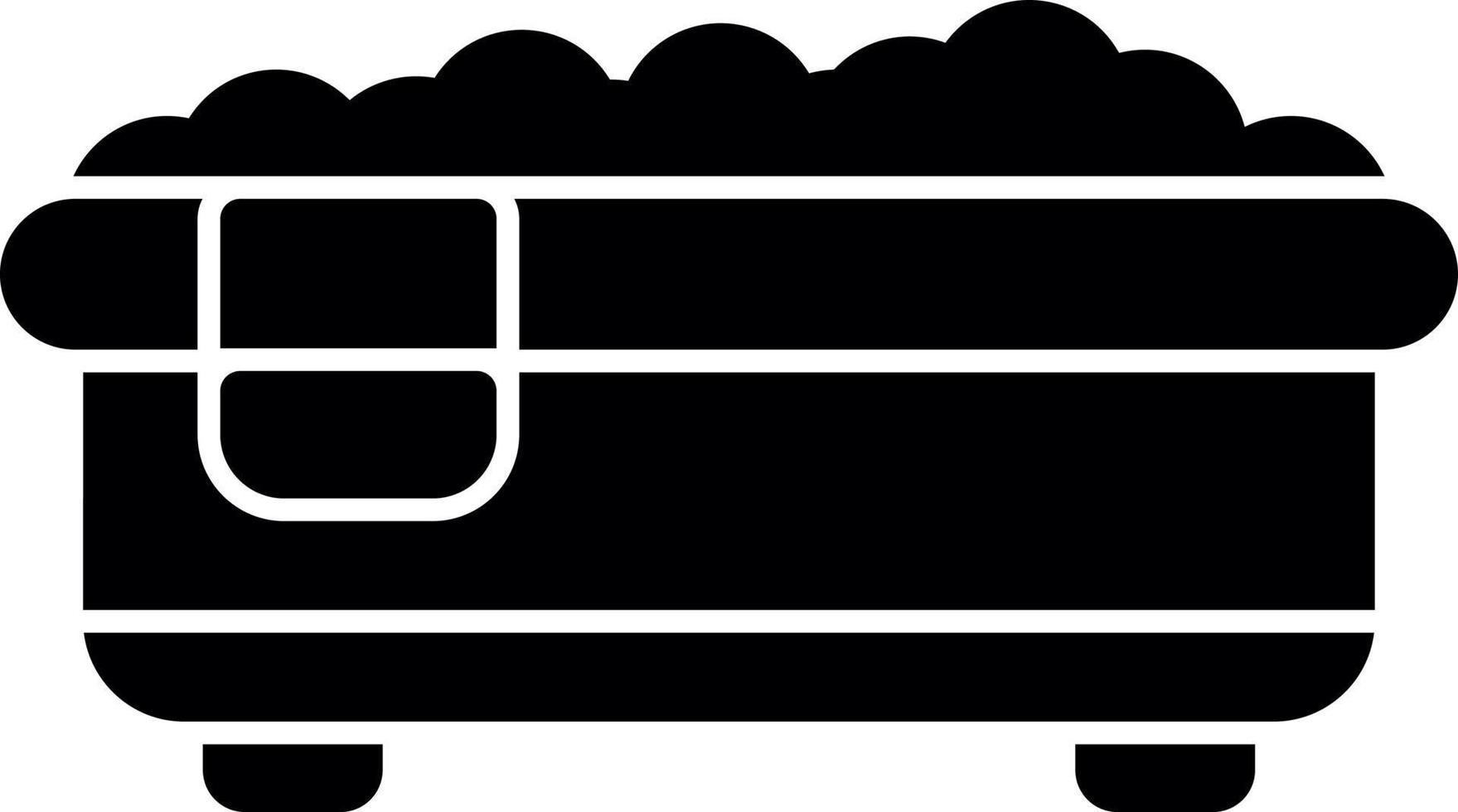 Bath Tub Vector Icon Design