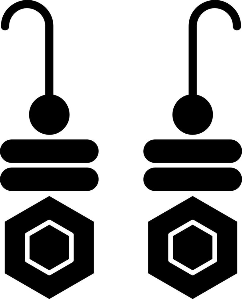 Earrings Vector Icon Design