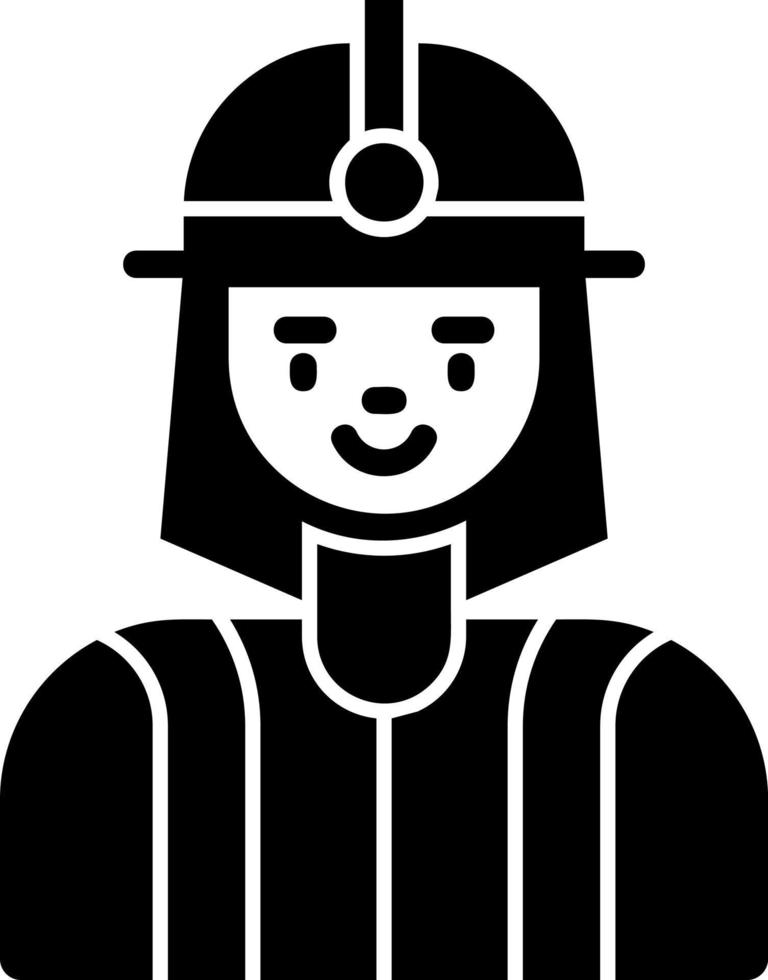 Firefighter Vector Icon Design