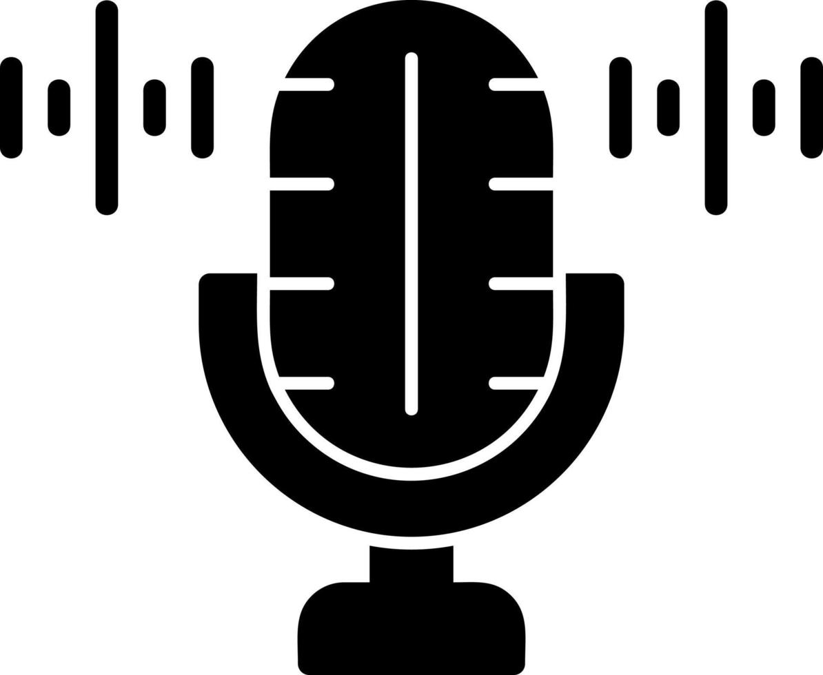 Voice Recorder Vector Icon Design