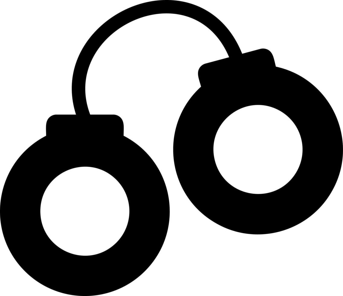 Handcuffs Vector Icon Design