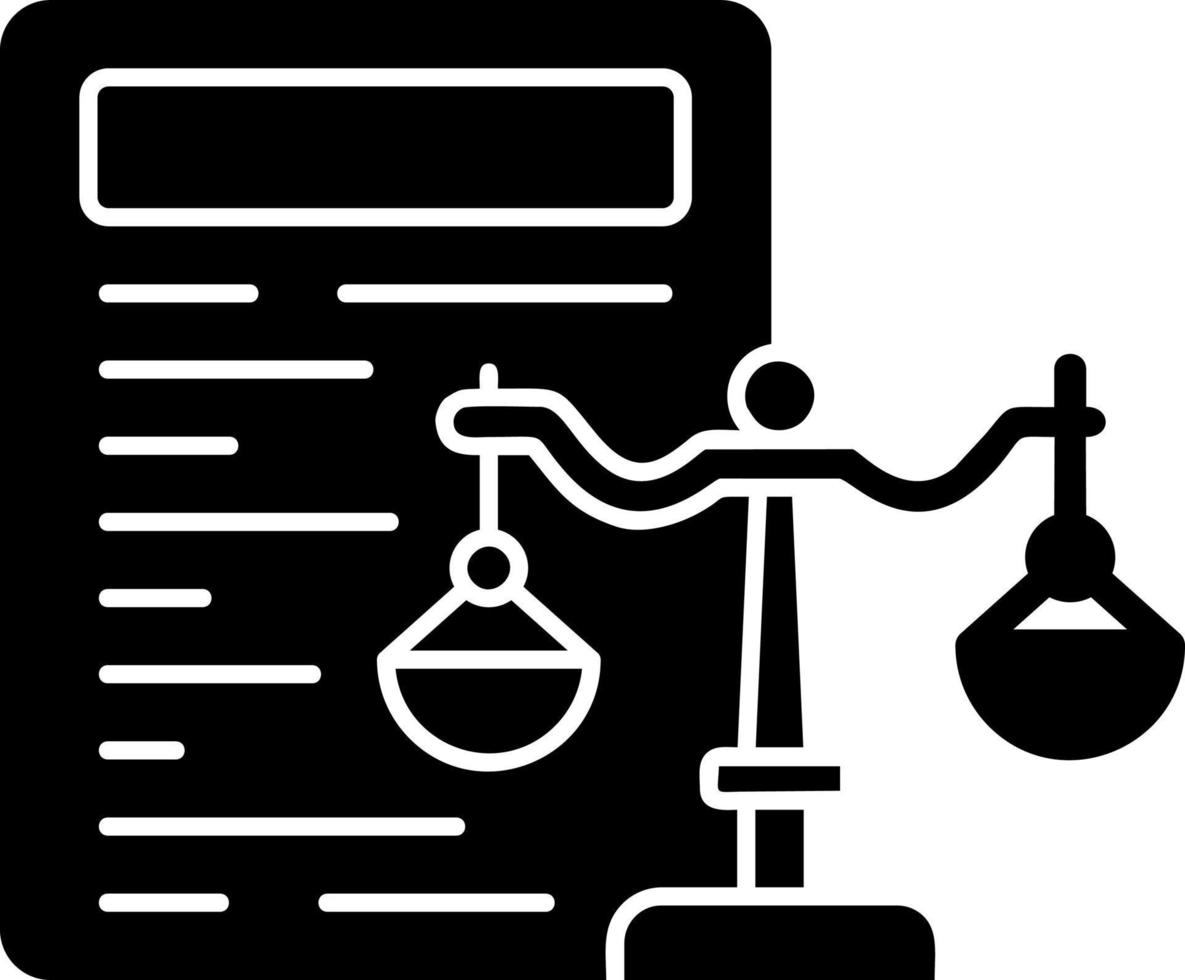 Law Vector Icon Design