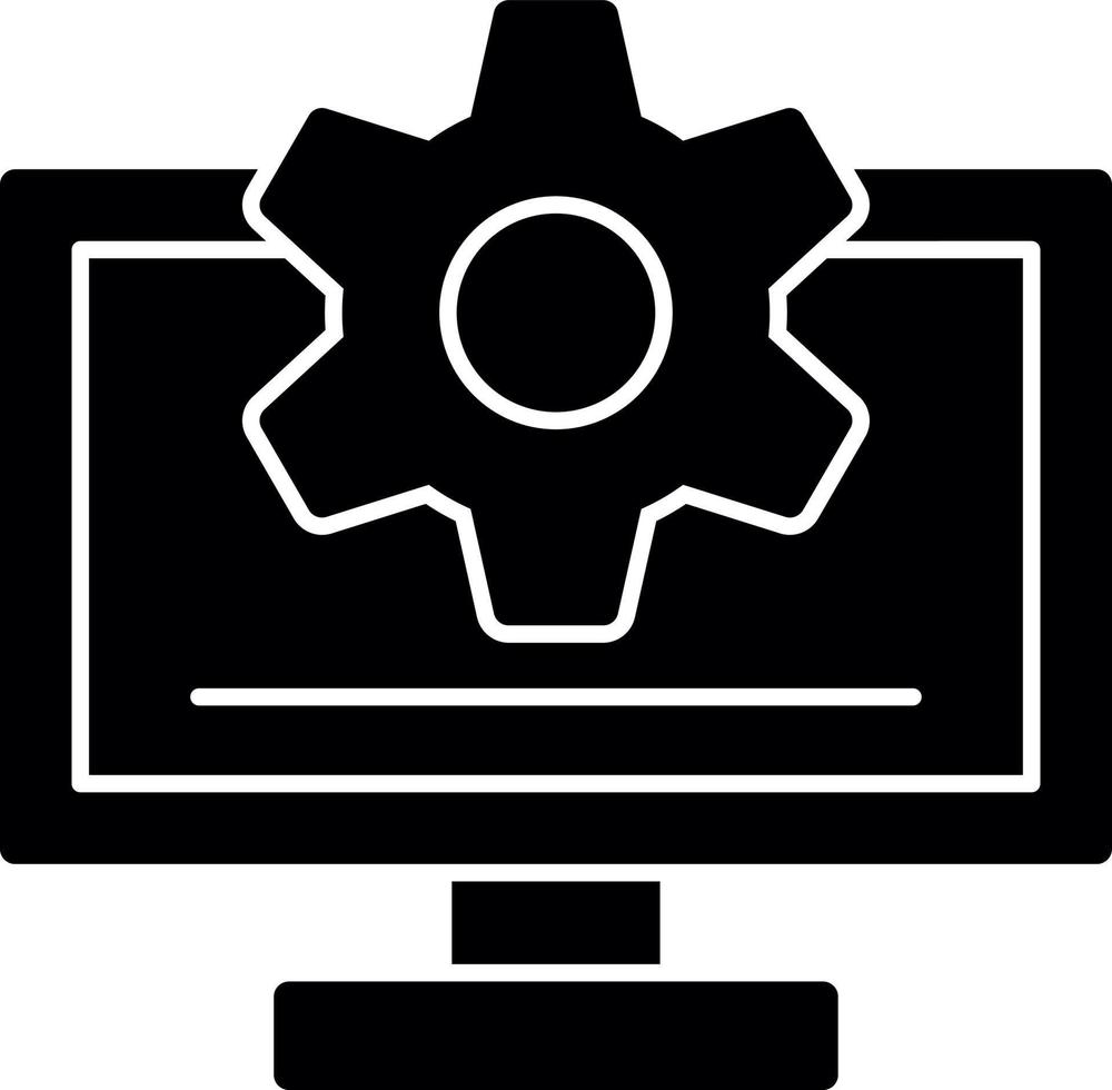 diseño de icono de vector de monitor