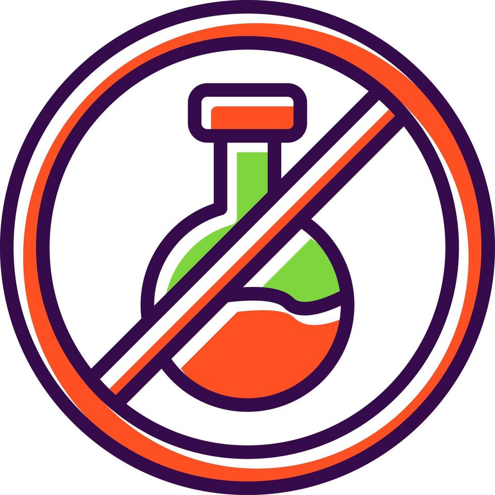 No Chemical Vector Icon Design