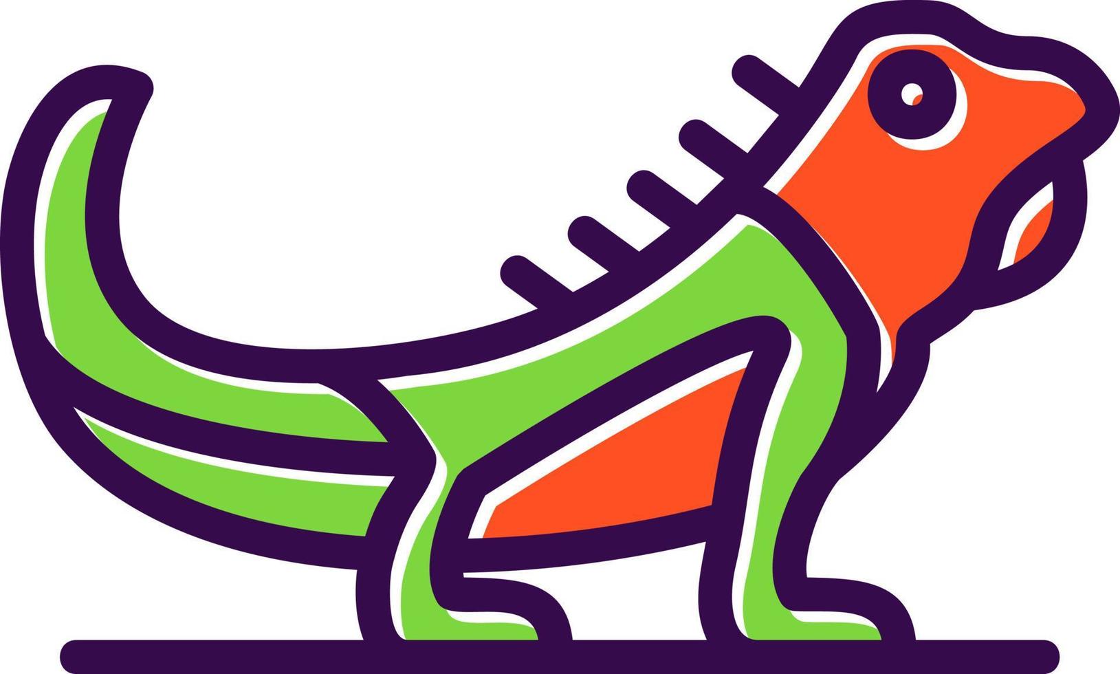 Iguana Vector Icon Design