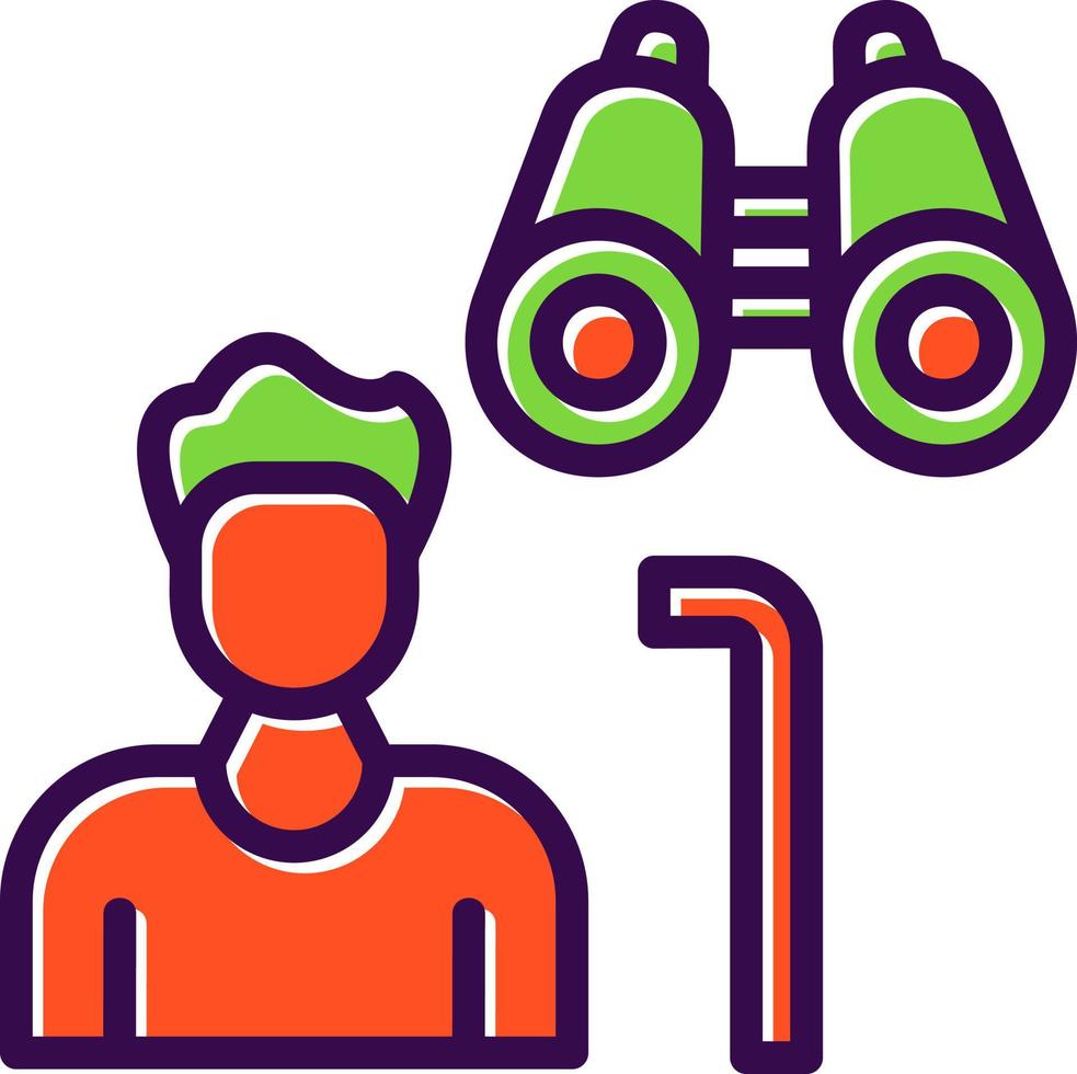 Hiker Vector Icon Design
